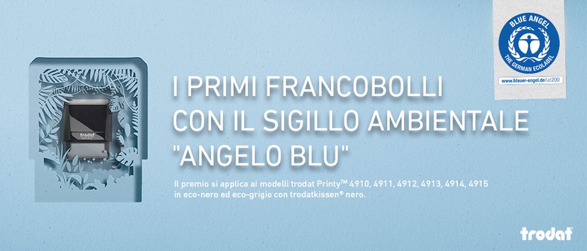 I PRIMI FRANCOBOLLI CON IL SIGIELLO AMBIENTALE "ANGELO BLU"